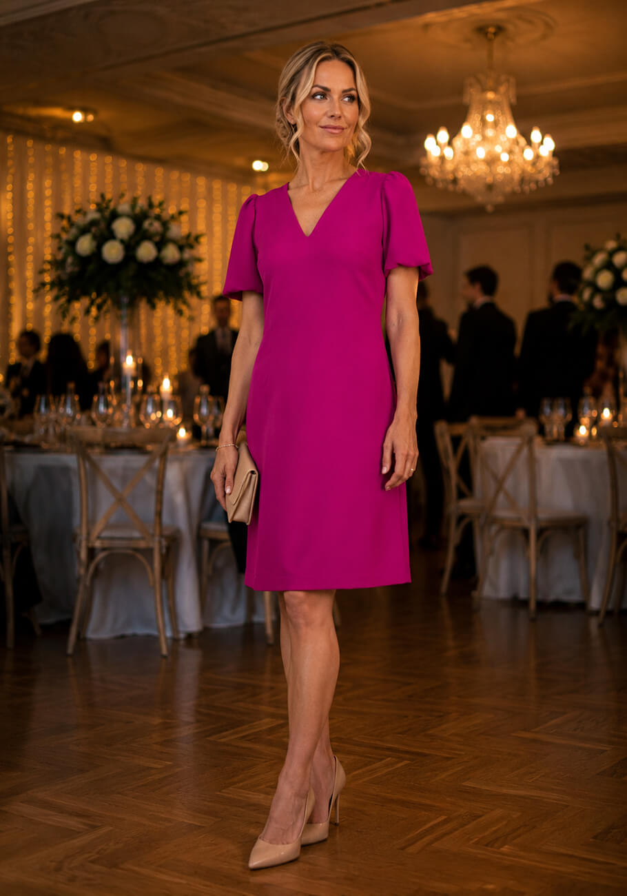 trapezowa sukienka fuksjowa na wesele stormfashion 1.jpg
